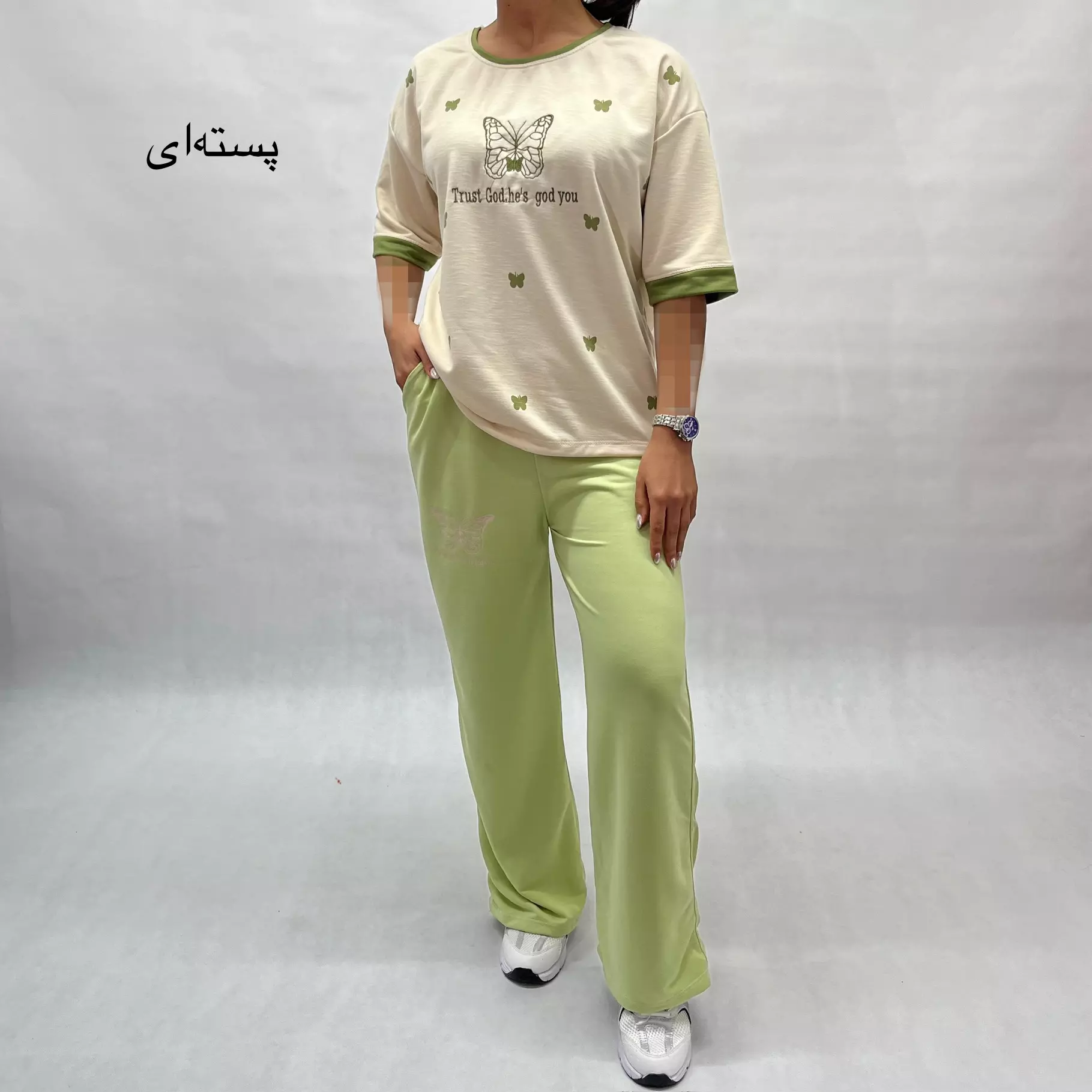 ست تیشرت و شلوار زنانه پروانه 0011713071
